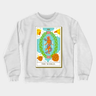 XXI - The World - Tarot Card Crewneck Sweatshirt